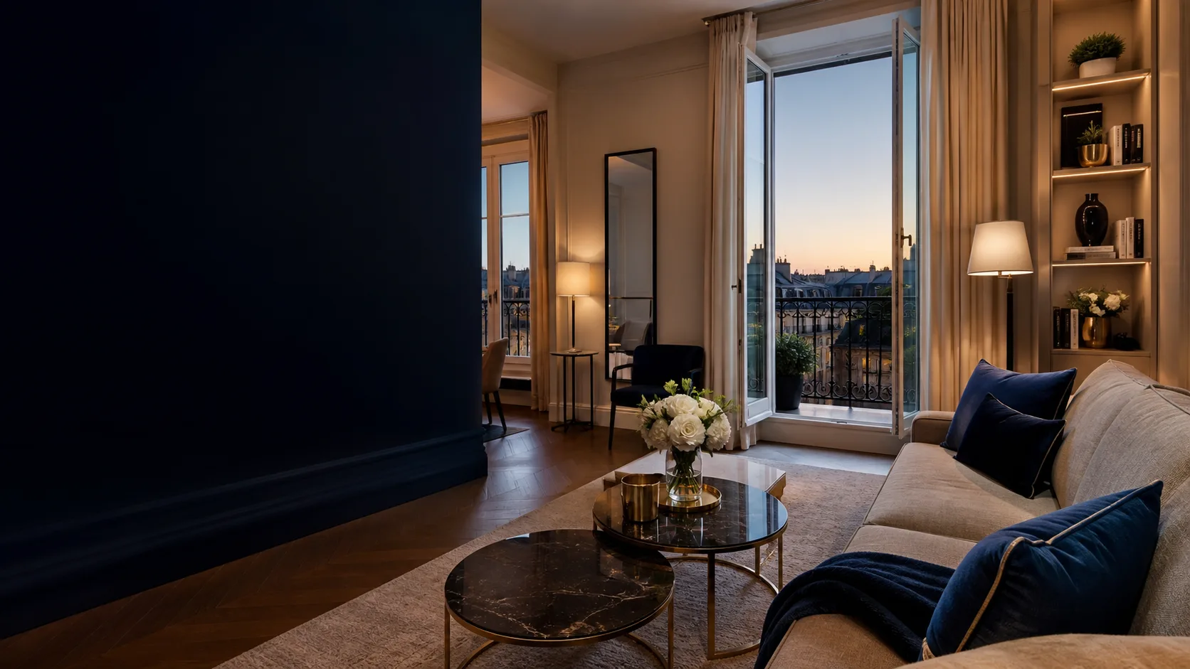 Appartement parisien moderne premium préparé pour la location courte durée
